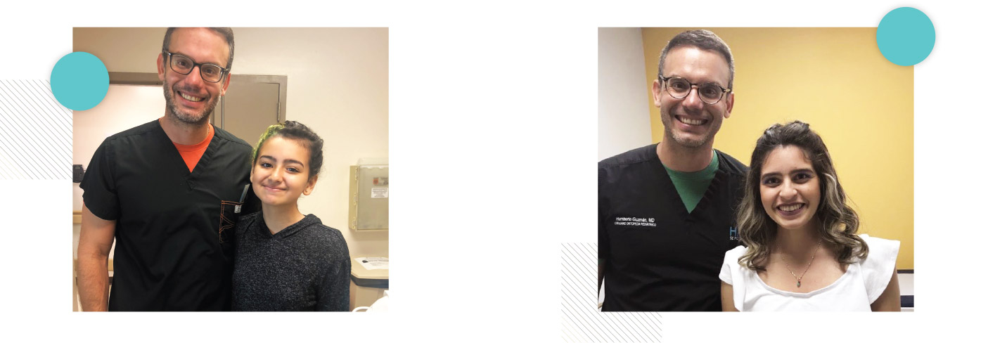 Dr. Humberto Guzmán con sus pacientes